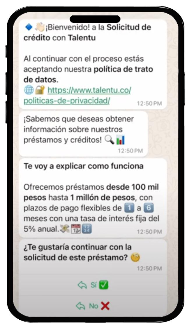 Solicitud Credito Entrevistador Automático